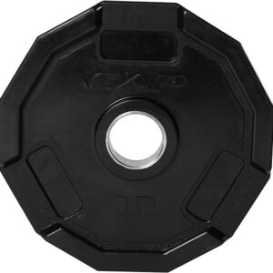 CAP 10 lbs Olympic Rubber Bumper Plates – Black