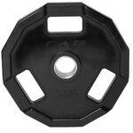 CAP OLYMPIC RUBBER COATED GRIP 25 LB PLATE