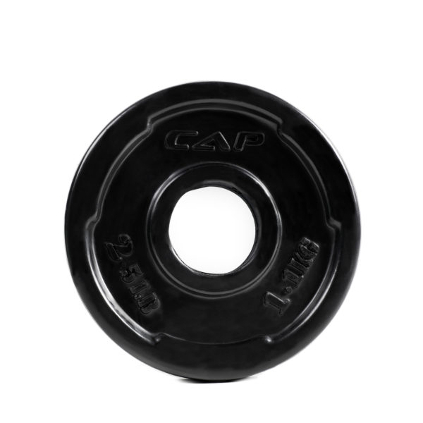 CAP OLYMPIC RUBBER COATED GRIP PLATE - 2.5 LB