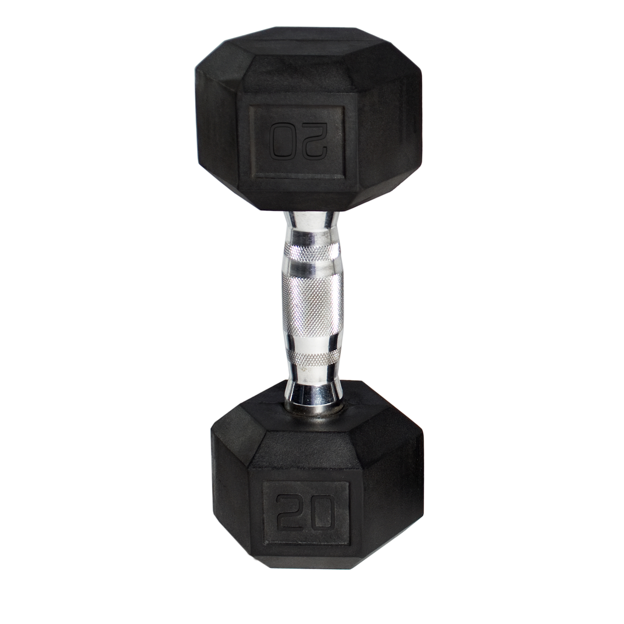 20 lb rubber hex hotsell dumbbells