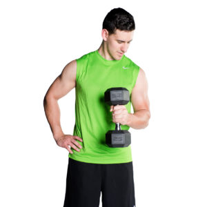 CAP RUBBER COATED HEX DUMBBELL 35 LB