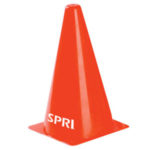SPRI 9 Inch Plastic Orange Cones