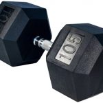 105LBS Rubber Dumbbell