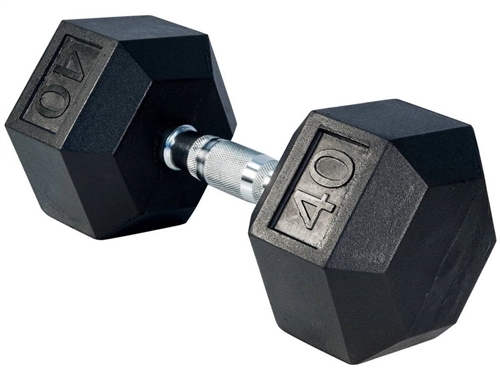 40 LBS Rubber Dumbell