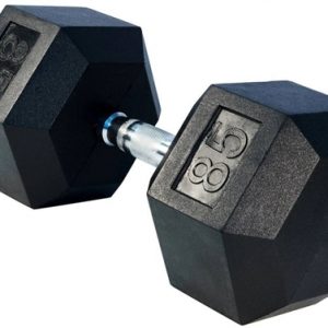 85LBS Rubber Dumbbell