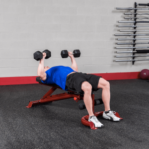 FLAT/INCLINE/DECLINE BENCH, RED FRAME - Image 8
