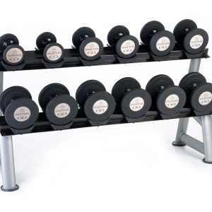 Hampton GEL-GRIP Urethane Dumbbells Black | Club Pack Set - Image 3