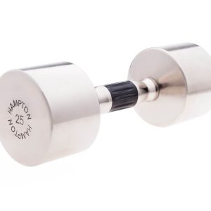 Hampton Chrome Beauty-Grip Dumbbells | 5-50LB - Image 6