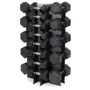 Hampton Urethane DURA-BELL Dumbbells Vertical Racking | Club Packs - Image 3