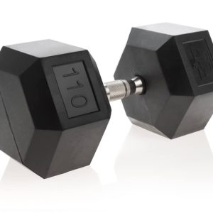 Urethane Hexagon DURA-BELL Dumbbells | 105-125LB | Pairs - Image 3