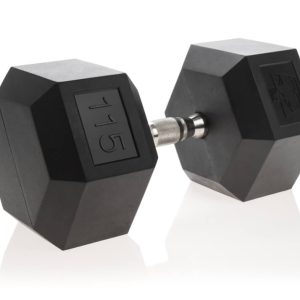 Urethane Hexagon DURA-BELL Dumbbells | 105-125LB | Pairs - Image 4