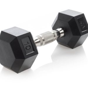 Urethane Hexagon DURA-BELL Dumbbells | 5-50LB | Pairs - Image 3