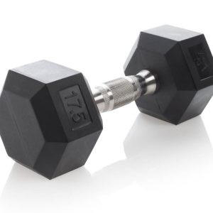 Urethane Hexagon DURA-BELL Dumbbells | 2.5-27.5LB | Pairs - Image 5