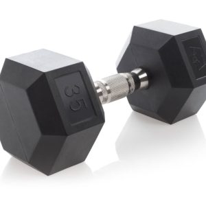 Urethane Hexagon DURA-BELL Dumbbells | 5-50LB | Pairs - Image 8