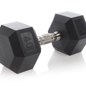 Urethane Hexagon DURA-BELL Dumbbells | 5-50LB | Pairs - Image 9