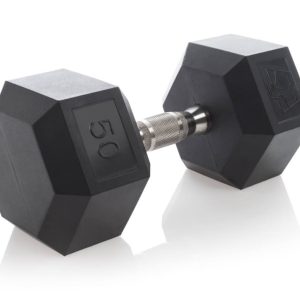 Urethane Hexagon DURA-BELL Dumbbells | 5-50LB | Pairs - Image 11