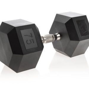 Urethane Hexagon DURA-BELL Dumbbells | 55-100LB | Pairs - Image 6