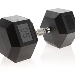 Urethane Hexagon DURA-BELL Dumbbells | 55-100LB | Pairs - Image 10