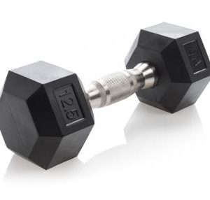 Urethane Hexagon DURA-BELL Dumbbells | 2.5-27.5LB | Pairs - Image 4