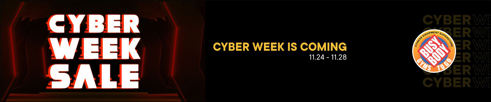 Cyber Week is Coming banner