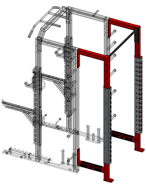 Fusion 5 Half Cage Module with Skinny Bar