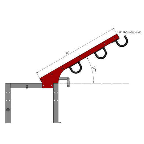 Fusion 5 Half Cage Module with Multi-Grip Pull Up Bar