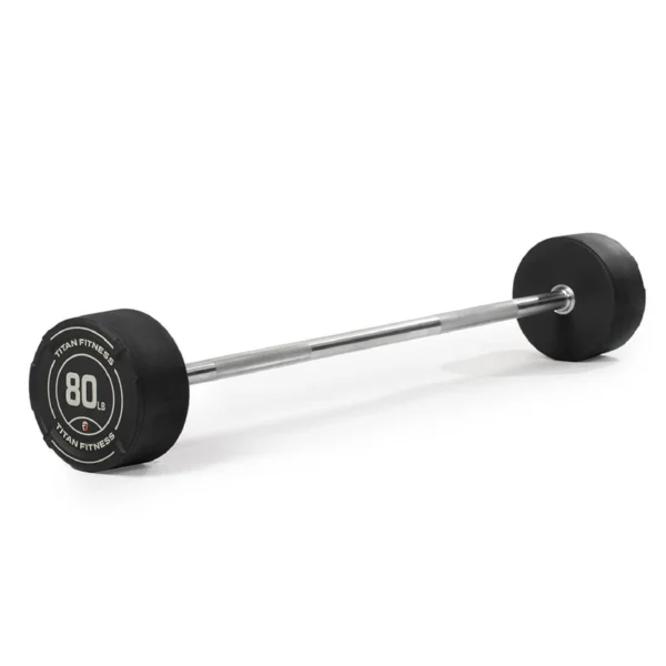 420055_01 80 LB. STRAIGHT FIXED BARBELL