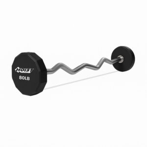 80 LB. EZ CURL FIXED BARBELL