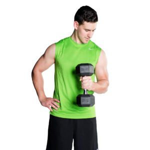 CAP RUBBER COATED HEX DUMBBELL 25 LB