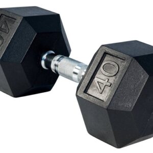 40 LBS Rubber Dumbell