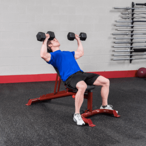 FLAT/INCLINE/DECLINE BENCH, RED FRAME - Image 7