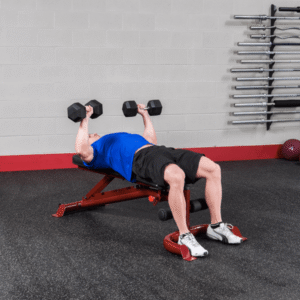 FLAT/INCLINE/DECLINE BENCH, RED FRAME - Image 8