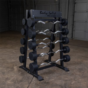 Fixed Barbell, Fixed Curl Bar Rack - Image 3