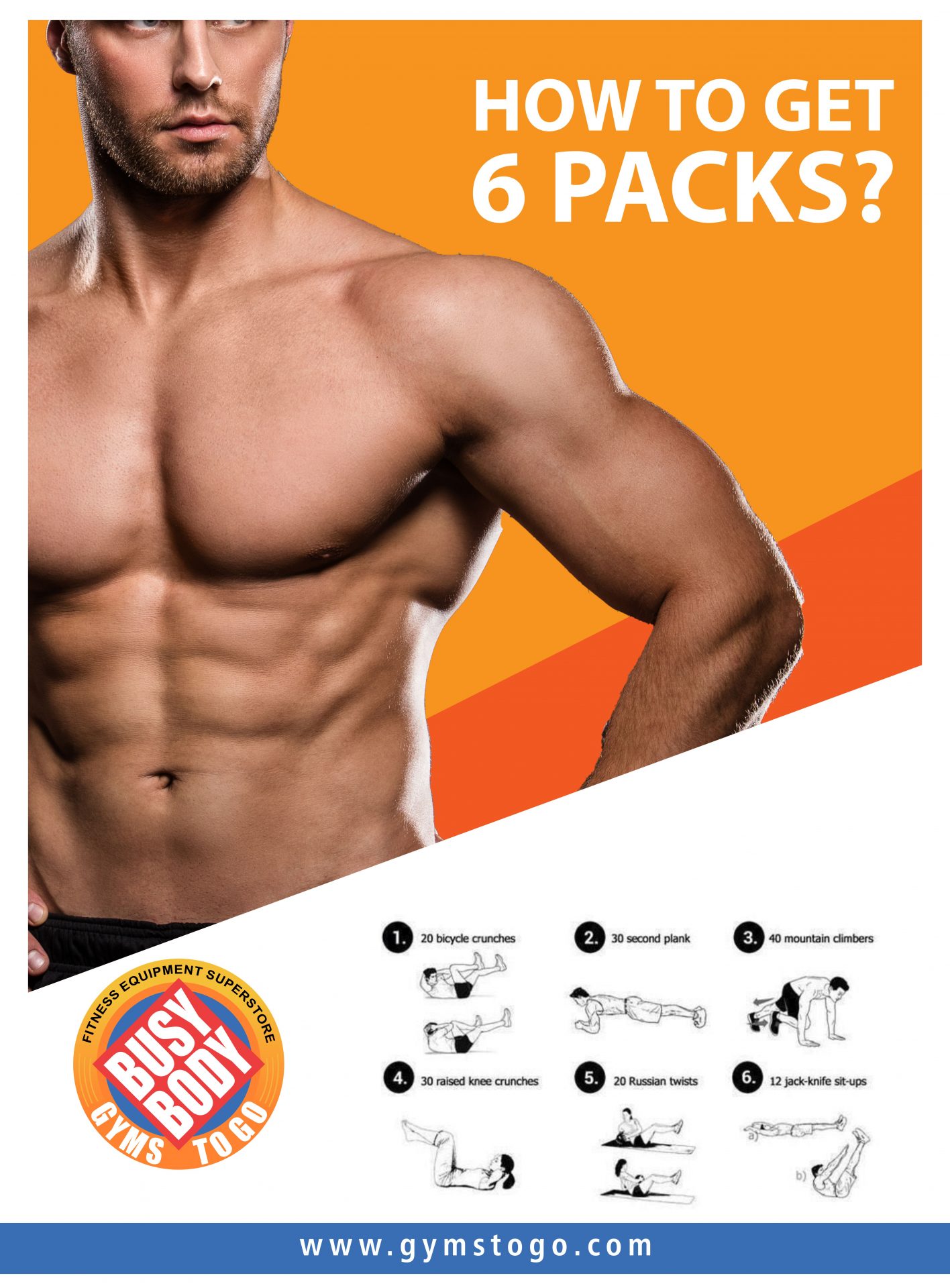 How to Get 6 Packs Abs fast? - Busy Body Gyms To Go