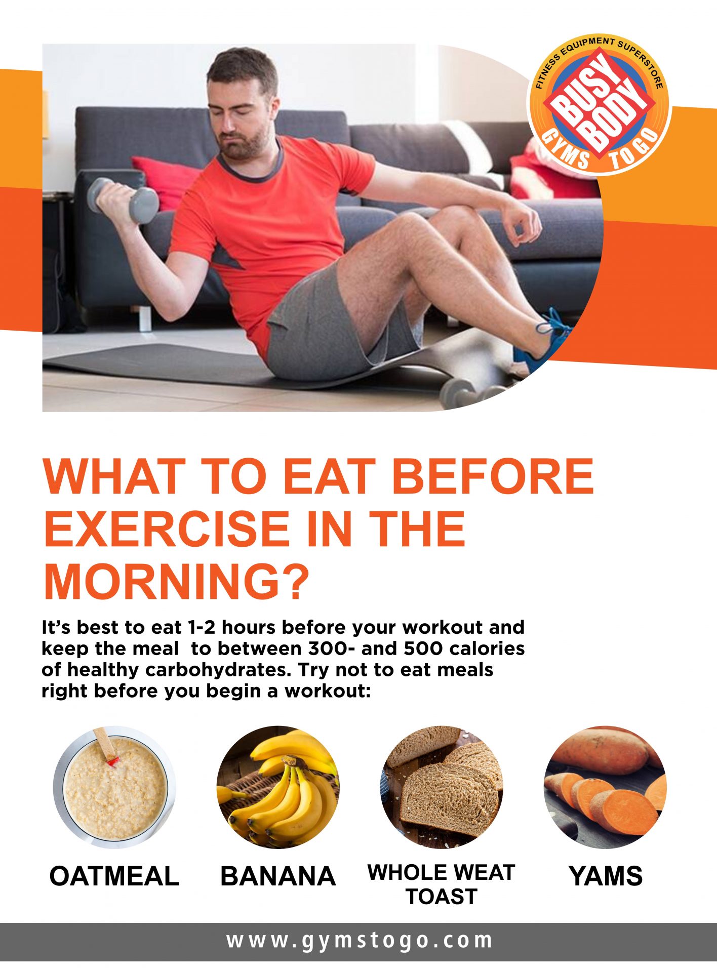 What To Eat Before Exercise In The Morning Busy Body Gyms To Go