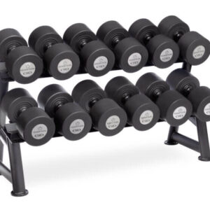 Gel-Grip Urethane Dumbbell | 105-130 LB | Black