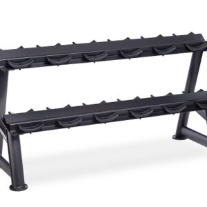 Multi-Tier Fixed Pro-Style Dumbbell Saddle Rack - Image 3