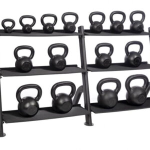 Hampton Club Pack: 15 Piece Black-Painted Kettlebell Set (5-100 lb)