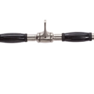 Hampton Chrome Lat Bars | Urethane Ergonomic Grips | Revolving - Image 1