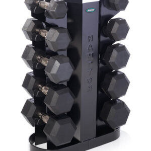 Hampton Outdoor Urethane Dura-Bell Dumbbells Set | Vertical Racking | Club Packs