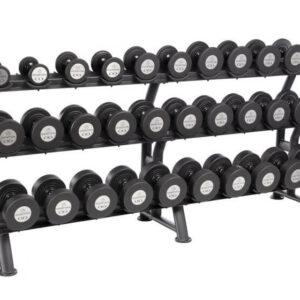 Gel-Grip Urethane Dumbbells | Sets | Black