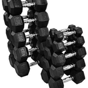 PAIR RUBBER HEX DB SET 5LB to 50LB | 55LB to 75LB | 80LB to 100LB