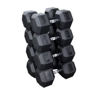 PAIR RUBBER HEX DB SET 5LB to 50LB | 55LB to 75LB | 80LB to 100LB - Image 3
