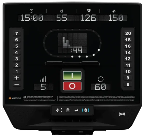 6 SERIES UPRIGHT BIKE LED Console