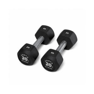Centr x HYROX 20lbs rubber dumbbell for strength training and fitness workouts