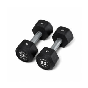 Centr x HYROX 25lbs rubber dumbbell for strength training and fitness workouts