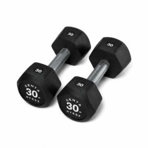 Centr x HYROX 30lbs rubber dumbbell for strength training and fitness workouts