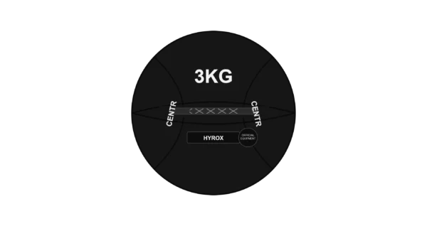 Centr HYROX 3KG wall ball size black competition ball