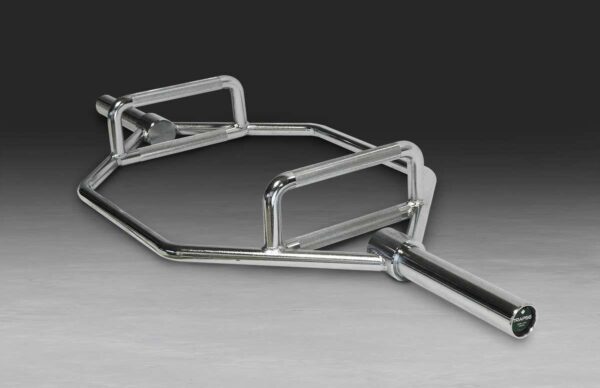 Centr HYROX chrome Olympic hex bar trap bar full silver finish