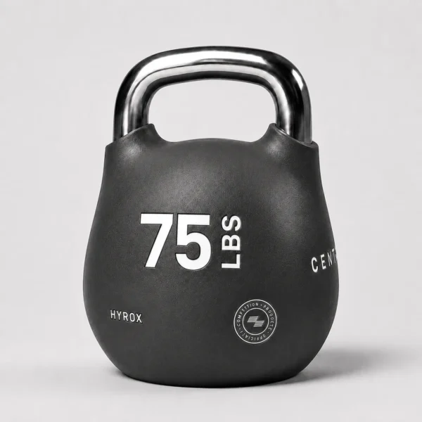 Centr x Hyrox rubber octo kettlebell 75 lbs for advanced strength training